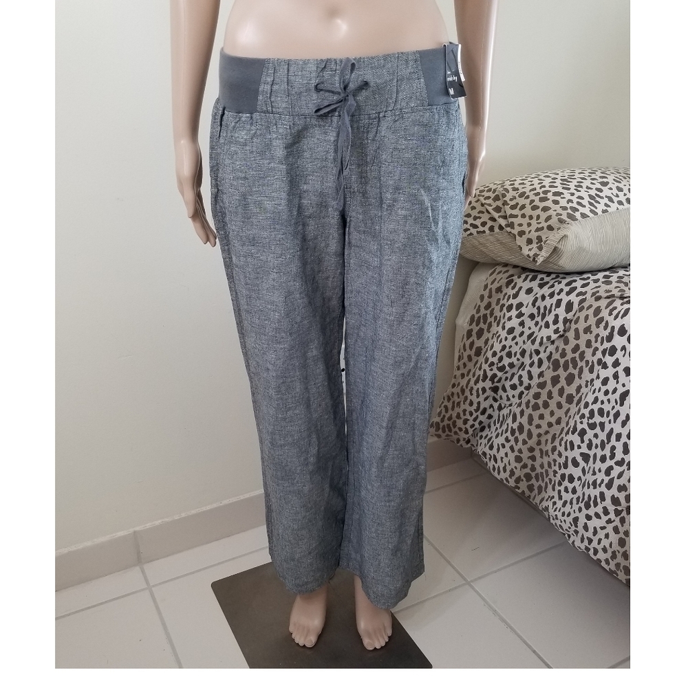 NWT NY&Co Beach Pants in Gray (size M Petite)